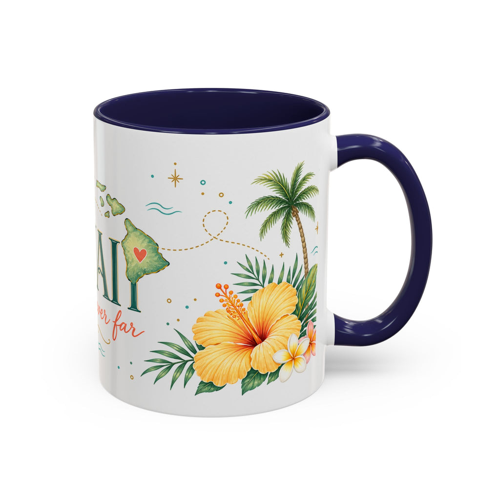 Hawaii State Map Mug | Moving Away Gift | Long Distance Friendship Coffee Cup