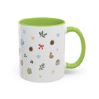 Norway Christmas Mug | Watercolor Travel Souvenir | Holiday Gift | Accent Ceramic Coffee Cup 11oz 15oz