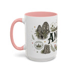 Angkor Coffee Mug | Travel Destination Souvenir Gift | Accent Color Ceramic 11oz 15oz