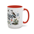 Galapagos Islands Coffee Mug | Travel Destination Souvenir Gift | Accent Color Ceramic 11oz 15oz