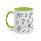 Colorado Rocky Mountain columbine Mug, State Flower Floral Coffee Cup, 11oz Botanical Gift