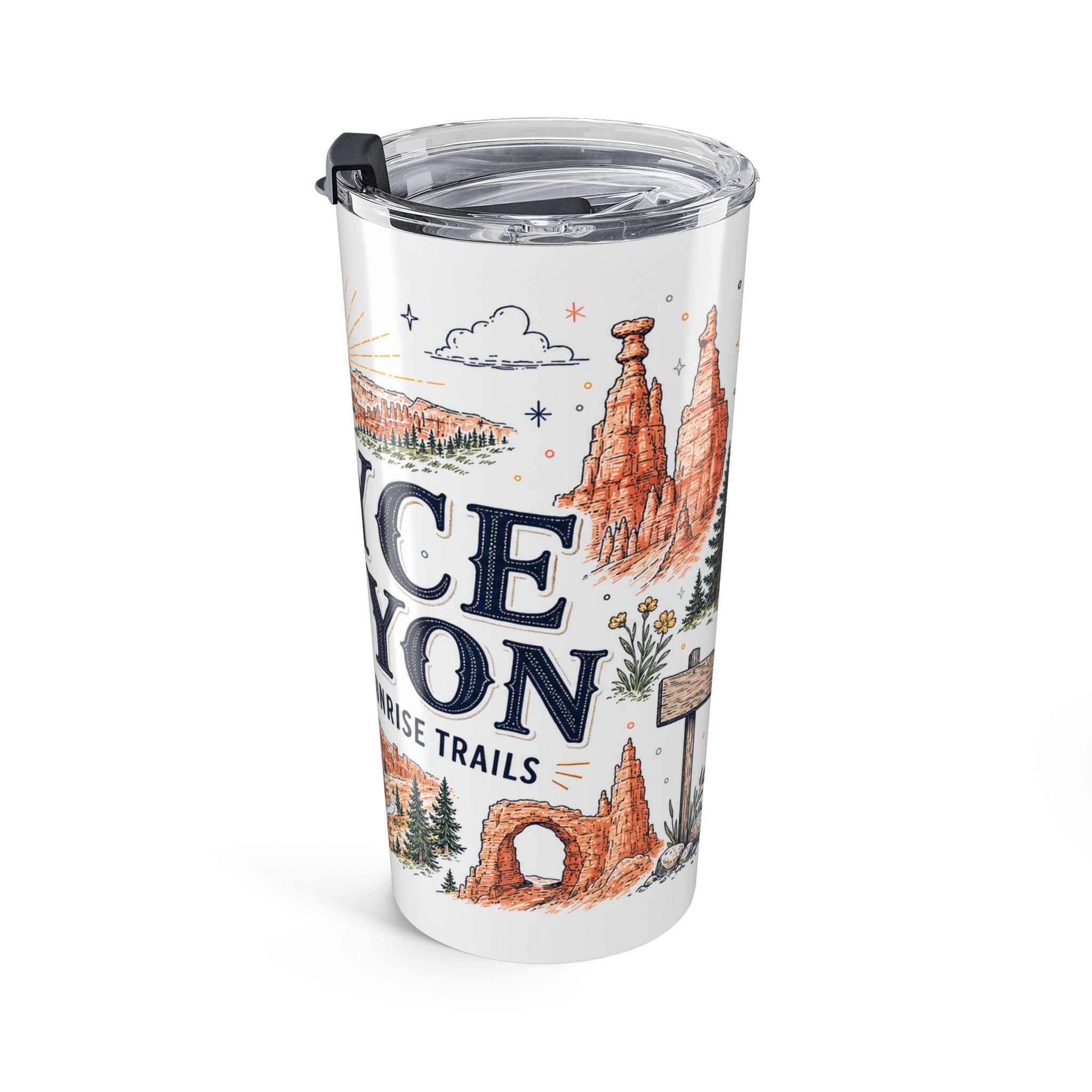 Bryce Canyon National Park 20oz Tumbler | Utah Hiking Gift | Insulated Stainless Steel Travel Cup