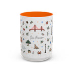 San Francisco Christmas Mug | Watercolor City Souvenir | Ceramic Coffee Cup