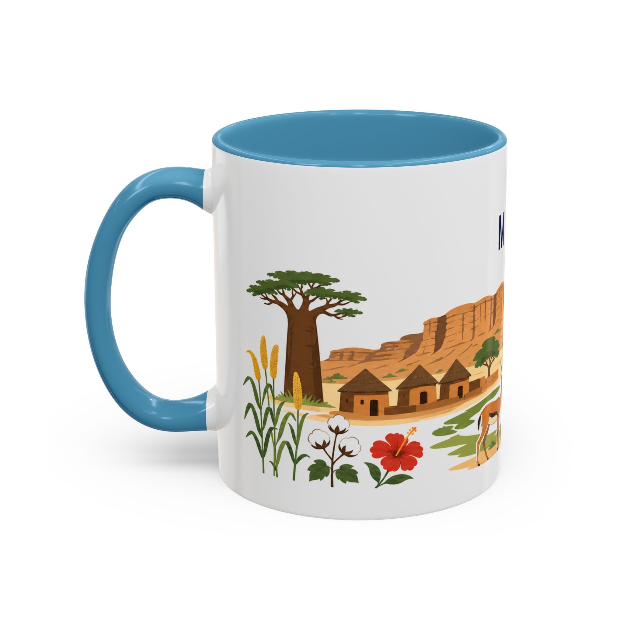 Mali Coffee Mug | Travel Souvenir Accent Mug | Country Gift Ceramic Cup 11oz 15oz