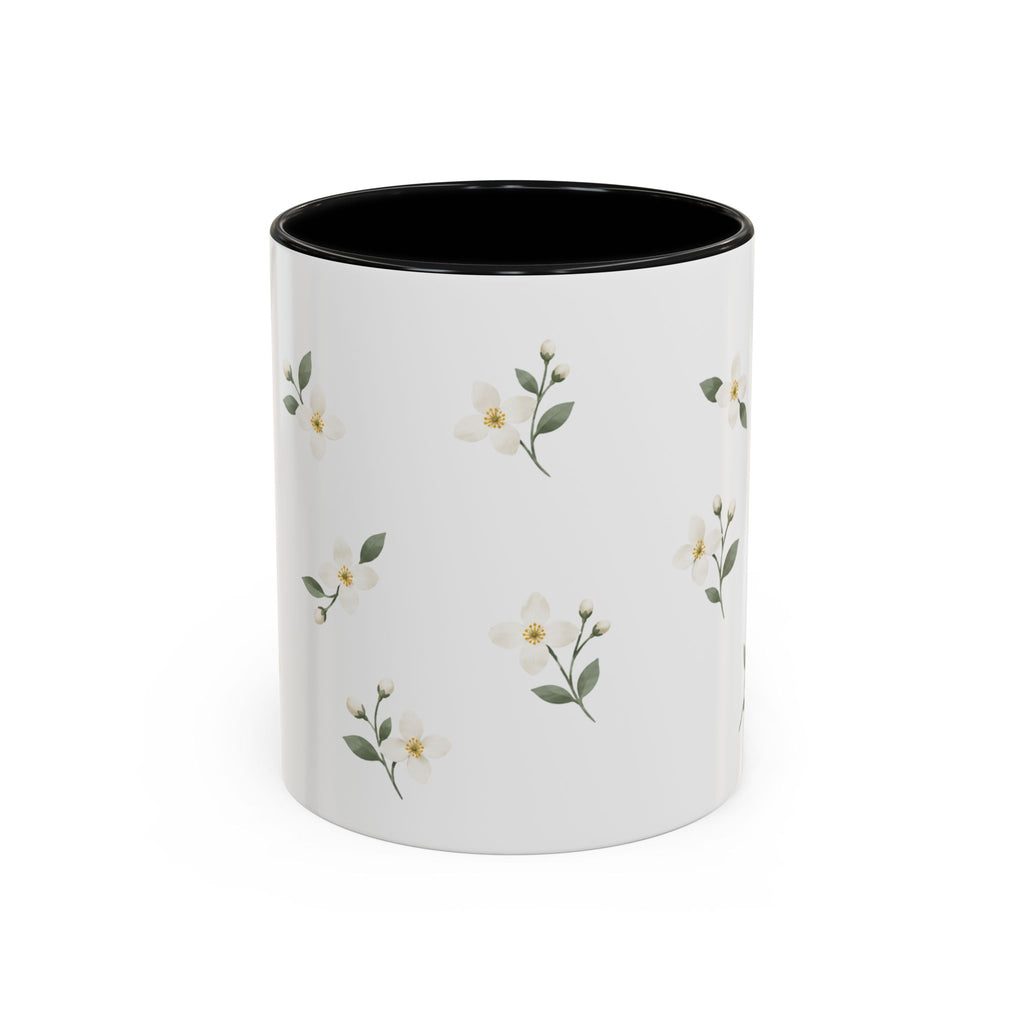 Idaho Syringa Mug, State Flower Floral Coffee Cup, 11oz Botanical Gift
