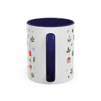 Nashville Christmas Mug | Watercolor City Souvenir, Acoustic Guitar, Harmonica (11oz 15oz)