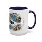 Lake Garda Mug, Italy Travel Souvenir, Bucket List Gift, Accent Ceramic Coffee Mug 11oz 15oz