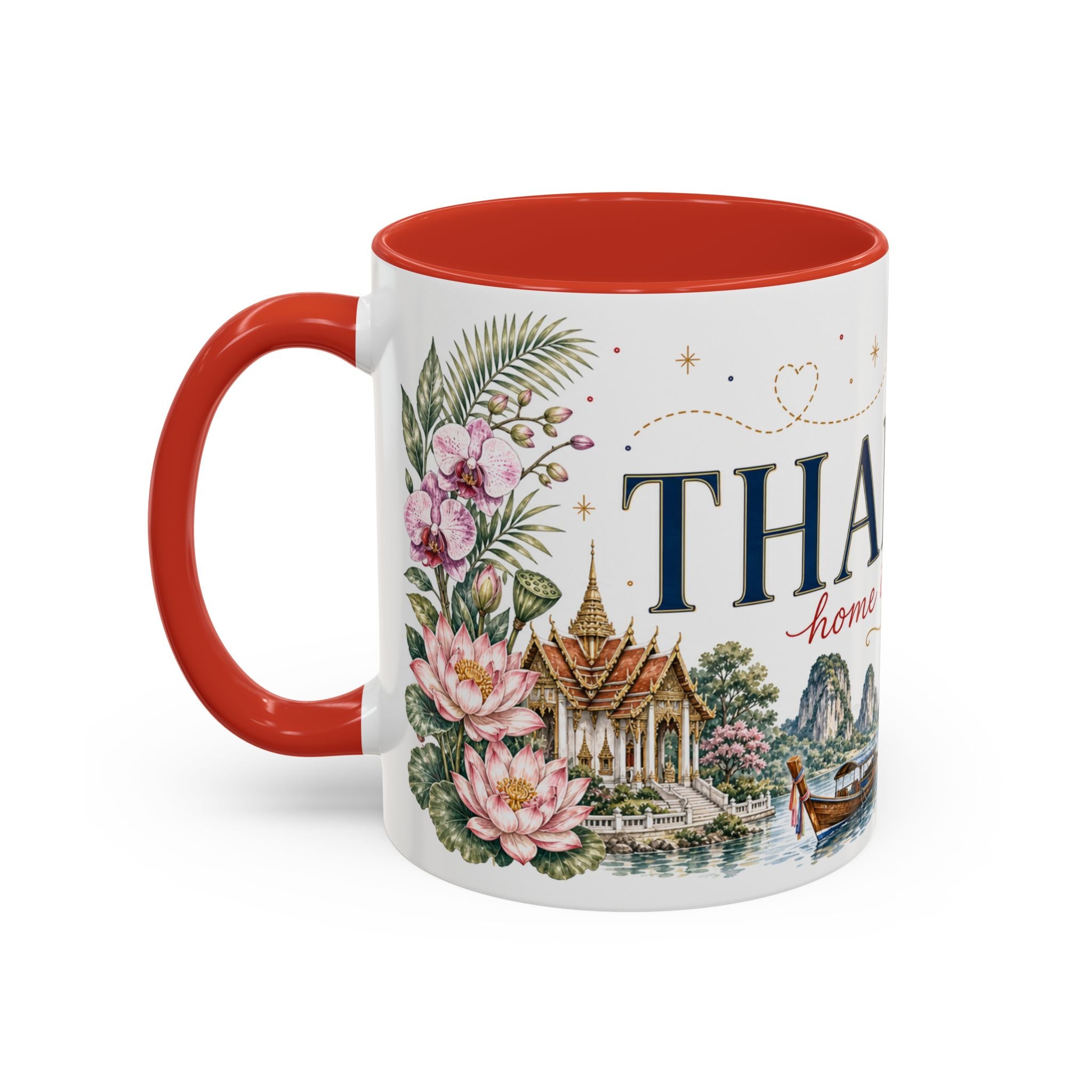 Thailand Home Country Mug | Moving Away Gift | Long Distance Friendship | 11 oz 15 oz Accent Mug