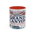 Grand Canyon National Park Coffee Mug | Hiking Camping Nature Gift | Accent Color Ceramic 11oz 15oz