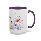 Personalized Kindergarten Teacher Mug | Custom Name Wildflower Rainbow Cup | Back to School Gift