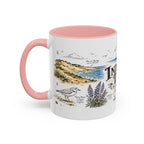Indiana Dunes National Park Coffee Mug | Indiana Lake Michigan Beach Gift | Accent Color Ceramic 11oz 15oz