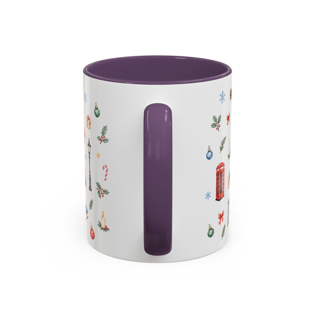 London Christmas Mug | Watercolor City Souvenir, Travel Memories, Ceramic Coffee Cup