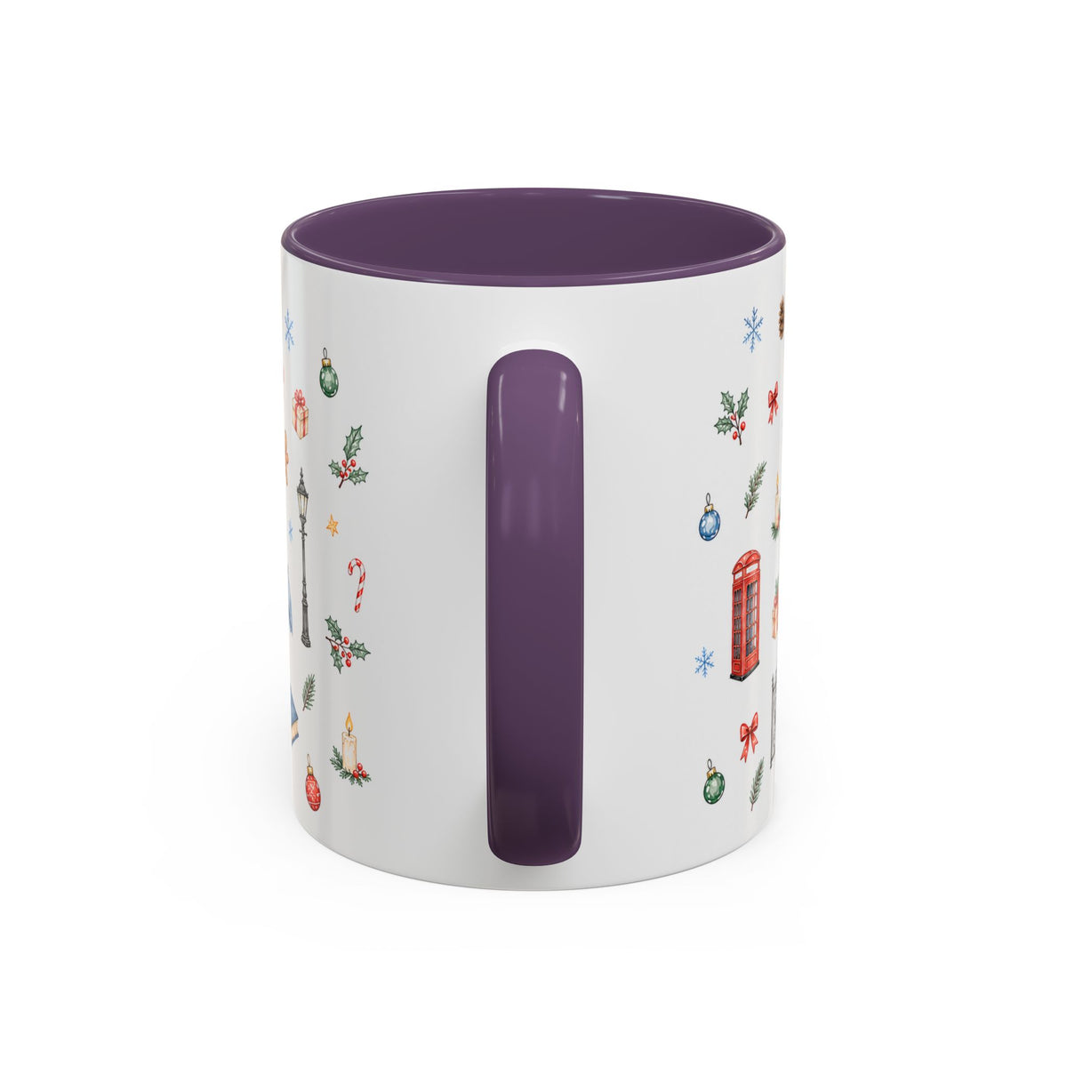 London Christmas Mug | Watercolor City Souvenir, Travel Memories, Ceramic Coffee Cup