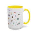 Rocky Mountain National Park Christmas Mug | Watercolor Travel Souvenir | Holiday Gift | Accent Ceramic Coffee Cup 11oz 15oz