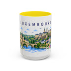 Luxembourg Coffee Mug | Travel Souvenir Accent Mug | Place Gift Ceramic Cup 11oz 15oz