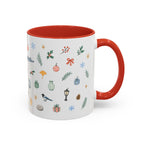 Seoul Christmas Mug | Watercolor Travel Souvenir | Holiday Gift | Accent Ceramic Coffee Cup 11oz 15oz