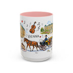 Vienna Travel Mug | European City Souvenir Accent Coffee Mug | 11oz 15oz Ceramic Cup