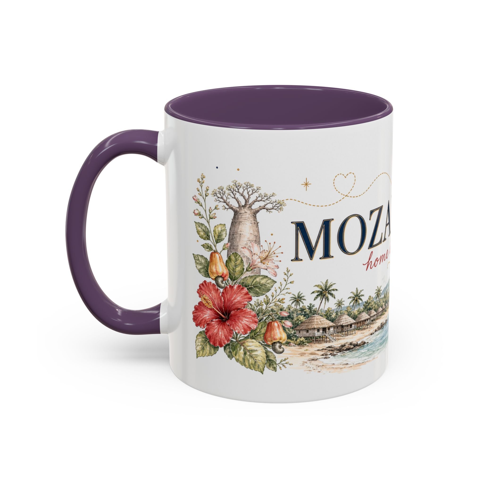 Mozambique Home Country Mug | Moving Away Gift | Long Distance Friendship | 11 oz 15 oz Accent Mug