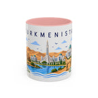 Turkmenistan Coffee Mug | Travel Souvenir Accent Mug | Place Gift Ceramic Cup 11oz 15oz