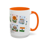 Jaipur Coffee Mug | Postage Stamp Collage Mug | Travel Souvenir Accent Cup 11oz 15oz
