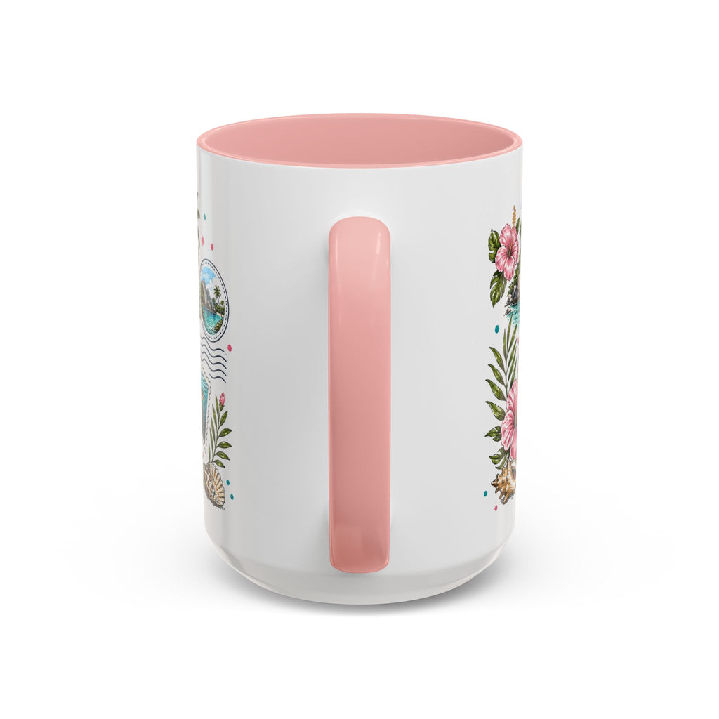 Seychelles Coffee Mug | Travel Destination Souvenir Gift | Accent Color Ceramic 11oz 15oz