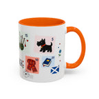 Edinburgh Coffee Mug | Postage Stamp Collage Mug | Travel Souvenir Accent Cup 11oz 15oz