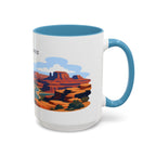 Canyonlands National Park Coffee Mug | Solid Color Block Park Souvenir | 11oz 15oz Accent Mug