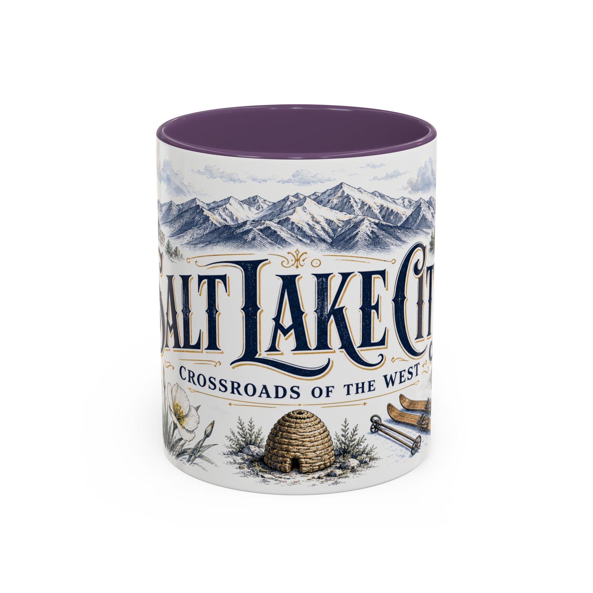 Salt Lake City Coffee Mug | United States Travel Souvenir | Vintage Illustrated City Gift | 11 oz 15 oz Accent Mug