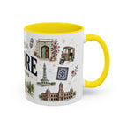 Lahore Coffee Mug | Pakistan Souvenir Travel Gift | Accent Color Ceramic 11oz 15oz