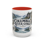 Columbia River Gorge Mug, Pacific Northwest Travel Souvenir, Bucket List Gift, Accent Ceramic Coffee Mug 11oz 15oz