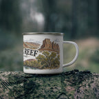 Capitol Reef National Park Vintage Enamel Camping Mug | 12oz National Park Hiking Gift