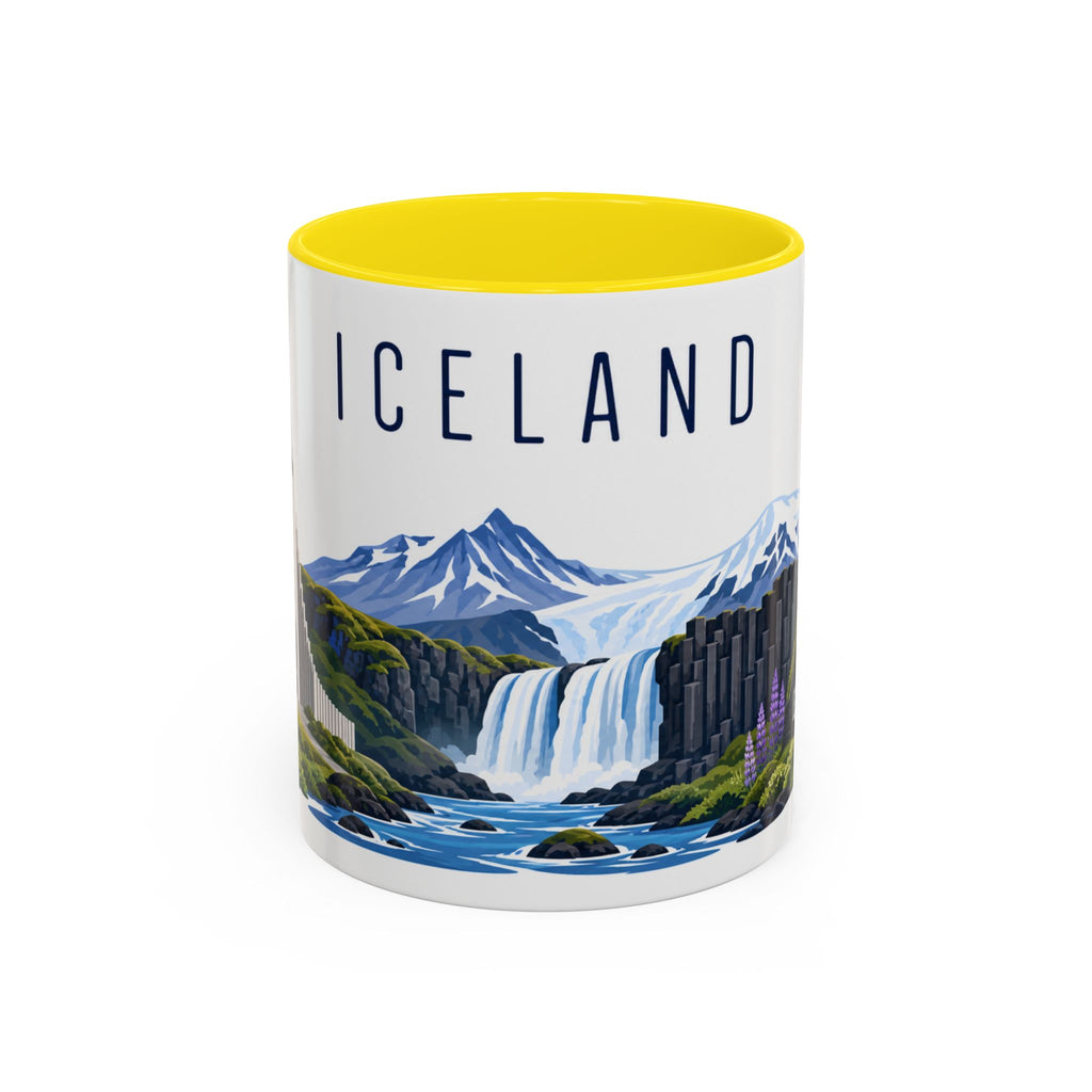 Iceland Coffee Mug | Travel Souvenir Accent Mug | Country Gift Ceramic Cup 11oz 15oz