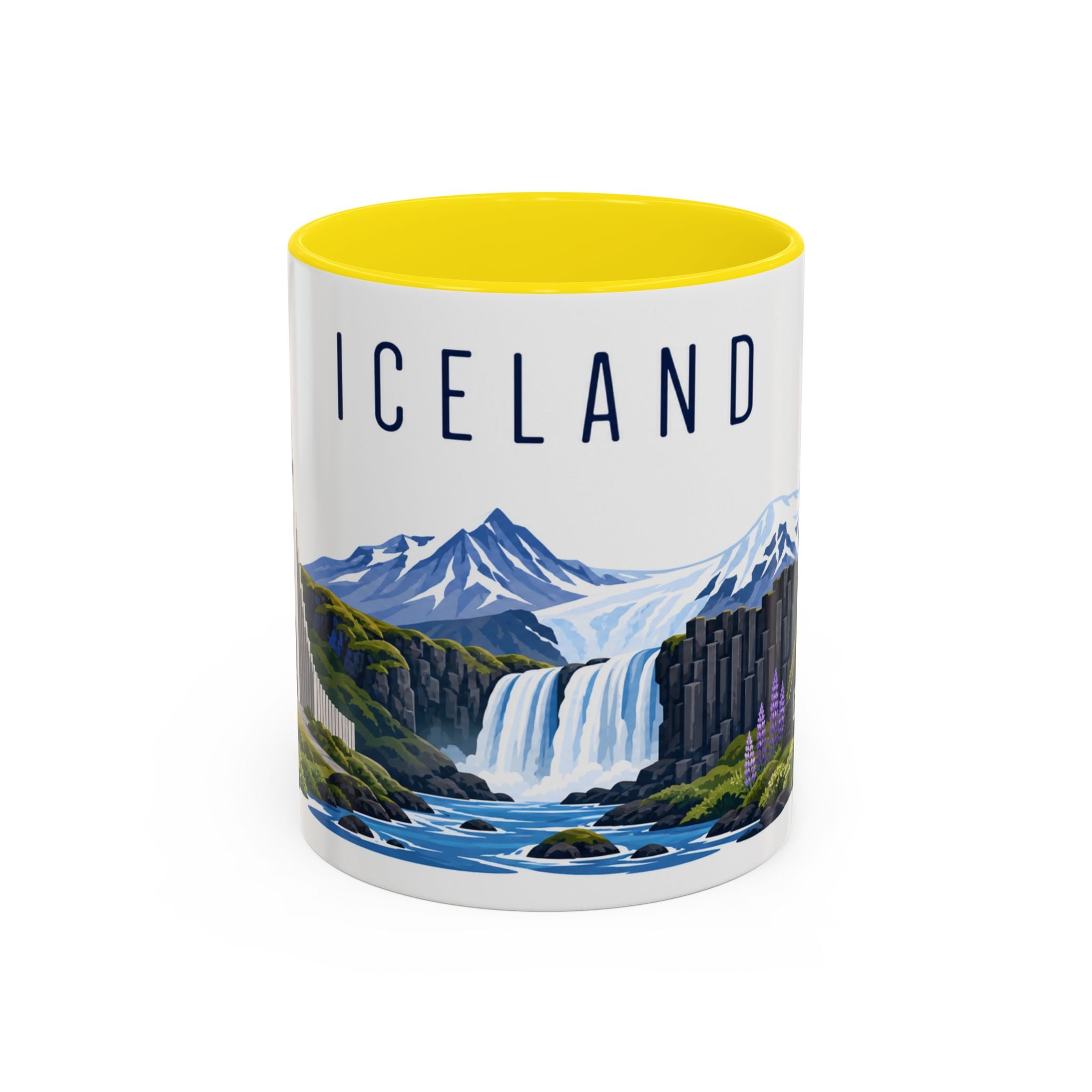Iceland Coffee Mug | Travel Souvenir Accent Mug | Country Gift Ceramic Cup 11oz 15oz