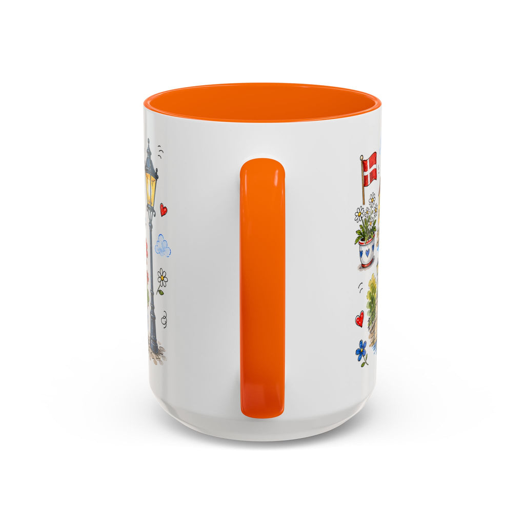 Copenhagen Travel Mug | European City Souvenir Accent Coffee Mug | 11oz 15oz Ceramic Cup