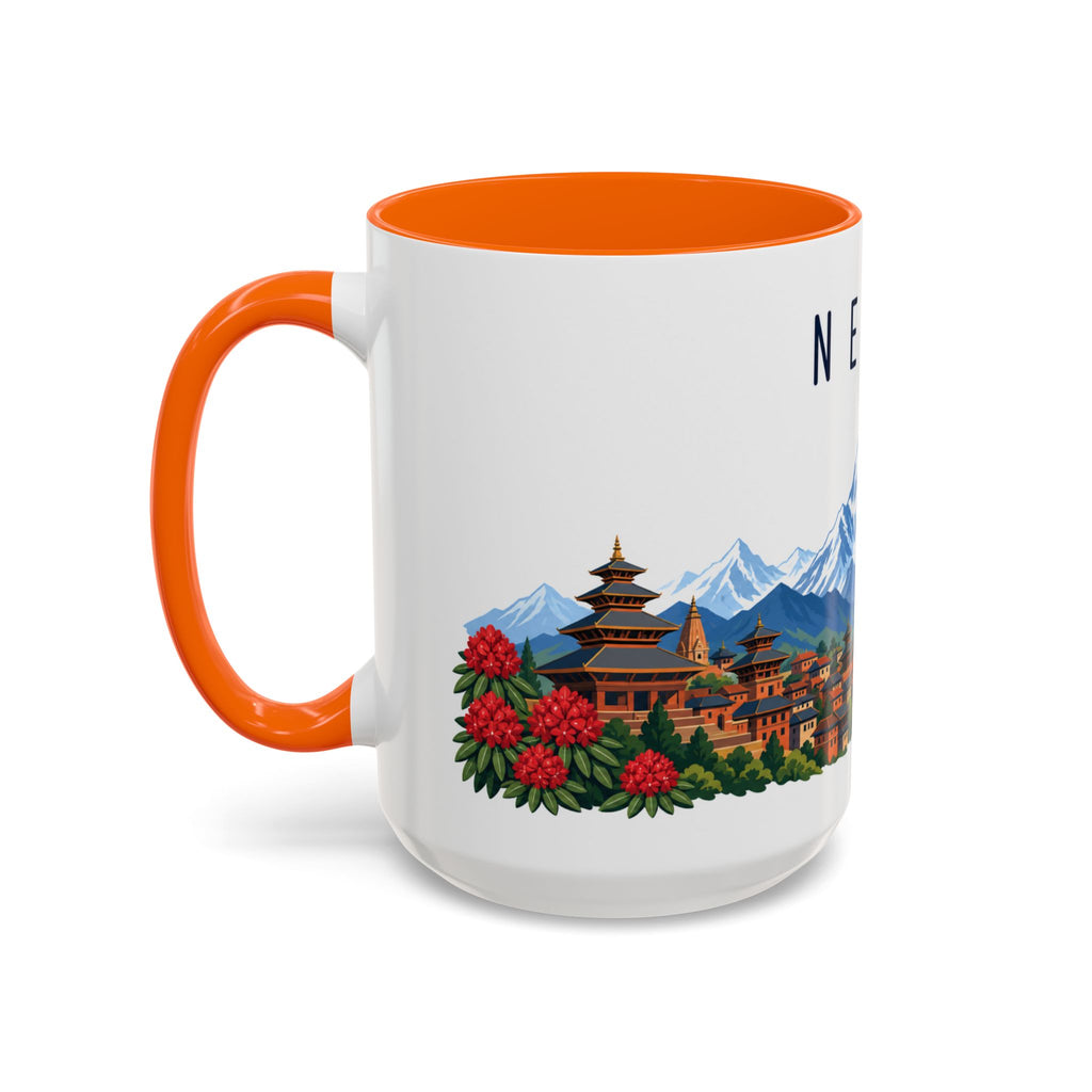 Nepal Coffee Mug | Travel Souvenir Accent Mug | Country Gift Ceramic Cup 11oz 15oz