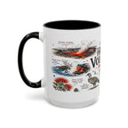 Hawaii Volcanoes National Park Coffee Mug | Hawaii Big Island Lava Volcano Gift | Accent Color Ceramic 11oz 15oz