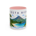 Costa Rica Coffee Mug | Travel Souvenir Accent Mug | Place Gift Ceramic Cup 11oz 15oz