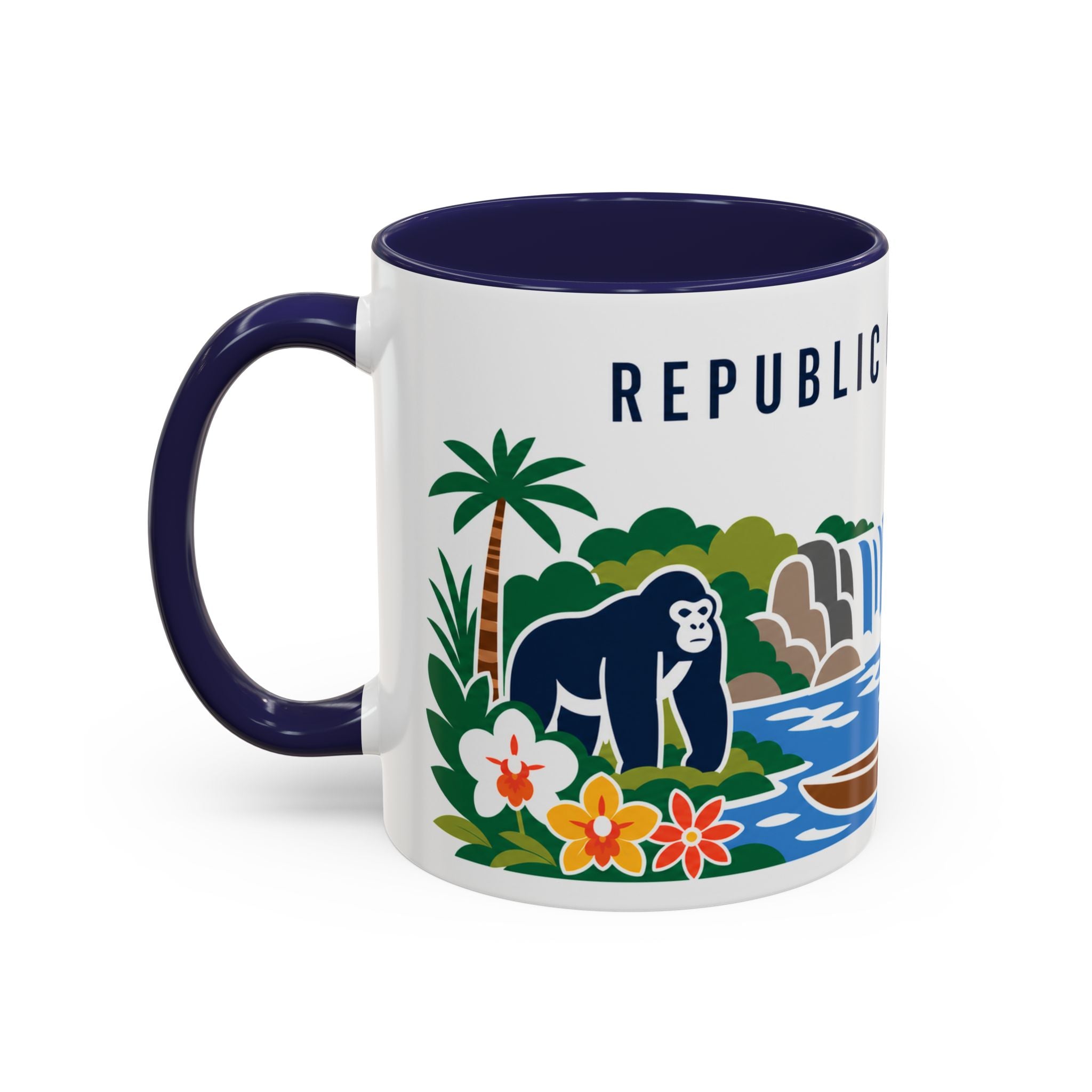 Republic of the Congo Coffee Mug | Travel Souvenir Accent Mug | Country Gift Ceramic Cup 11oz 15oz