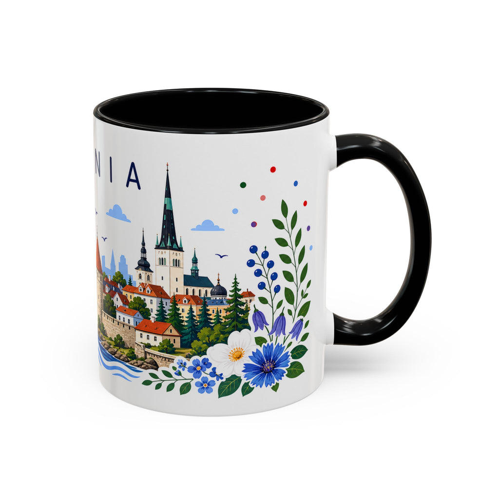 Estonia Coffee Mug | Travel Souvenir Accent Mug | Place Gift Ceramic Cup 11oz 15oz