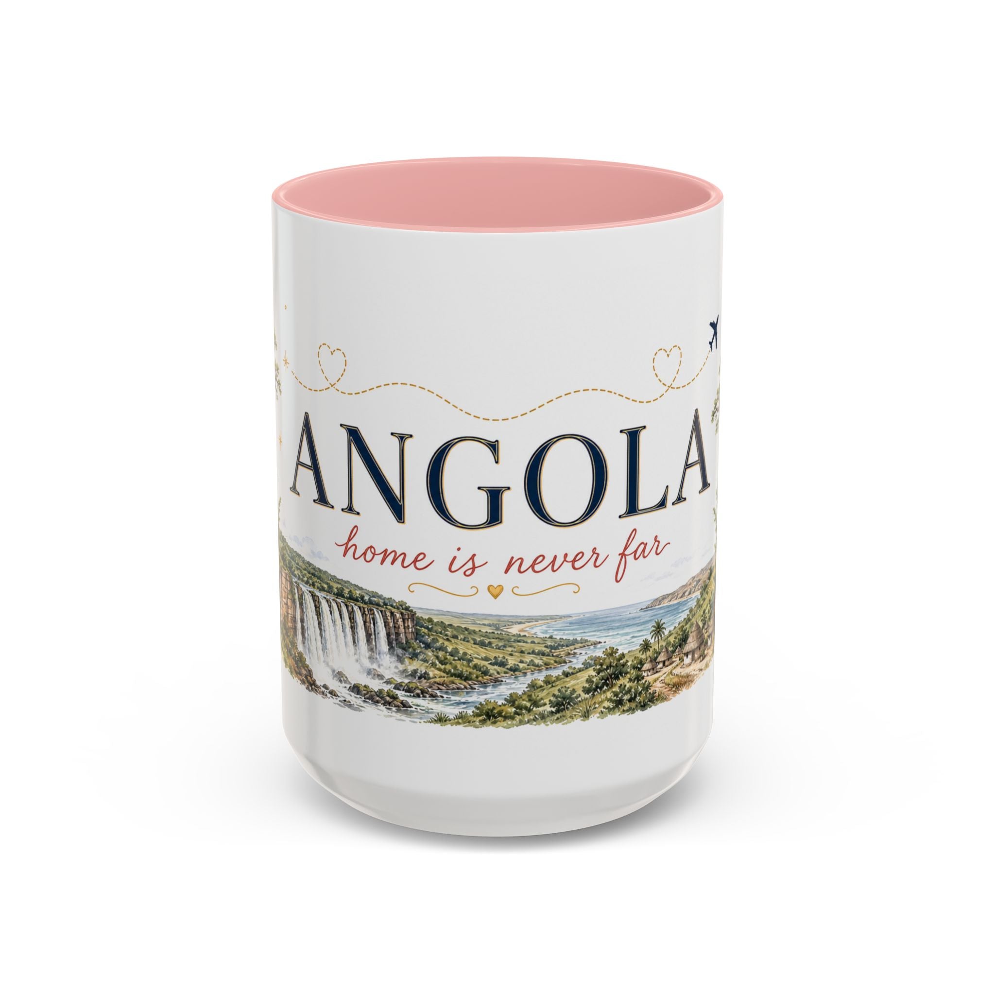 Angola Home Country Mug | Moving Away Gift | Long Distance Friendship | 11 oz 15 oz Accent Mug