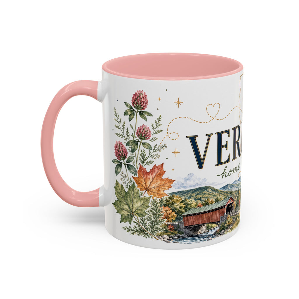 Vermont Home State Mug | Moving Away Gift | Long Distance Friendship Coffee Cup | 11oz 15oz Accent Mug