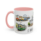 Helsinki Illustrated Travel Mug | City Souvenir Accent Coffee Mug | 11oz 15oz Ceramic Cup