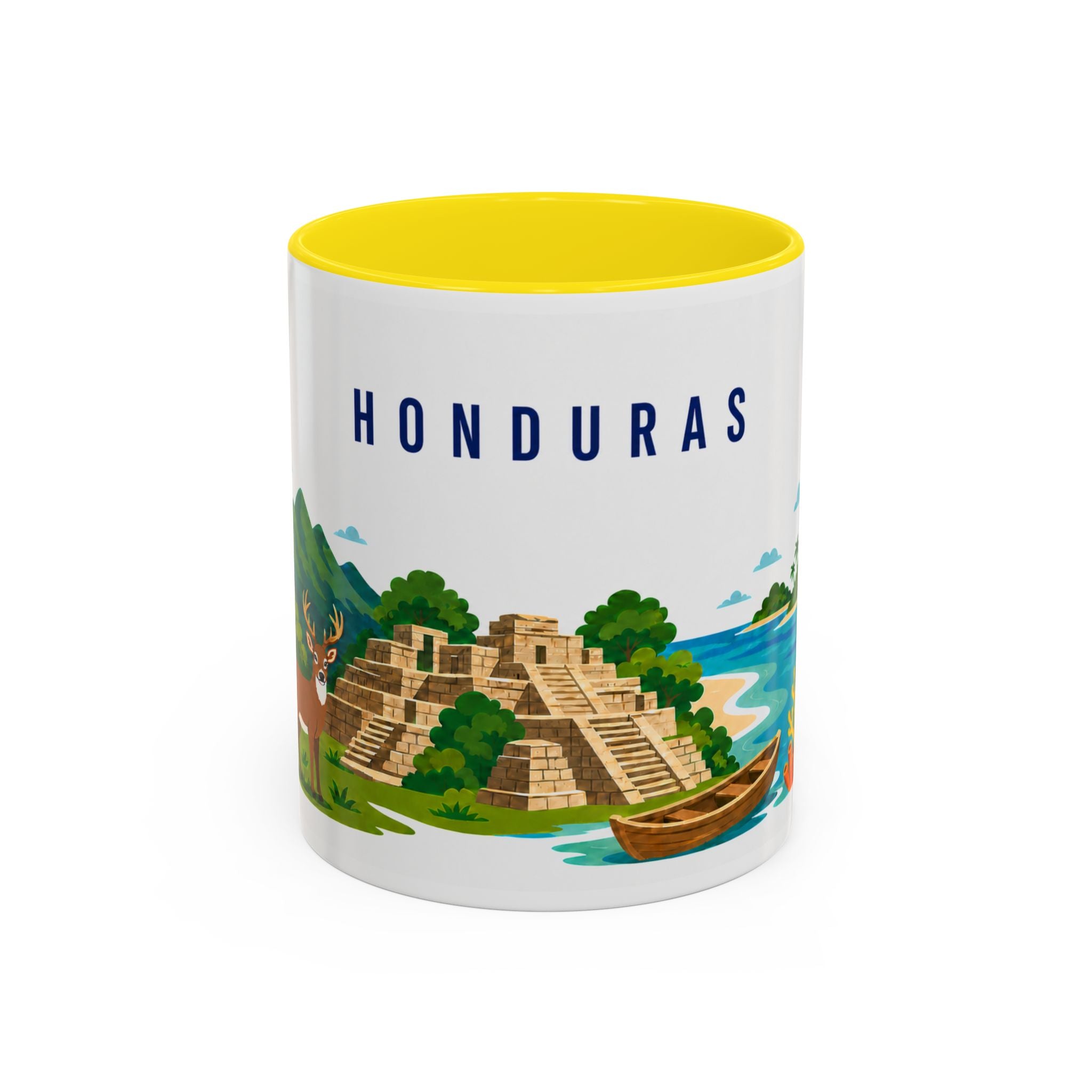 Honduras Coffee Mug | Travel Souvenir Accent Mug | Country Gift Ceramic Cup 11oz 15oz