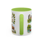 Durham Illustrated Travel Mug | City Souvenir Accent Coffee Mug | 11oz 15oz Ceramic Cup