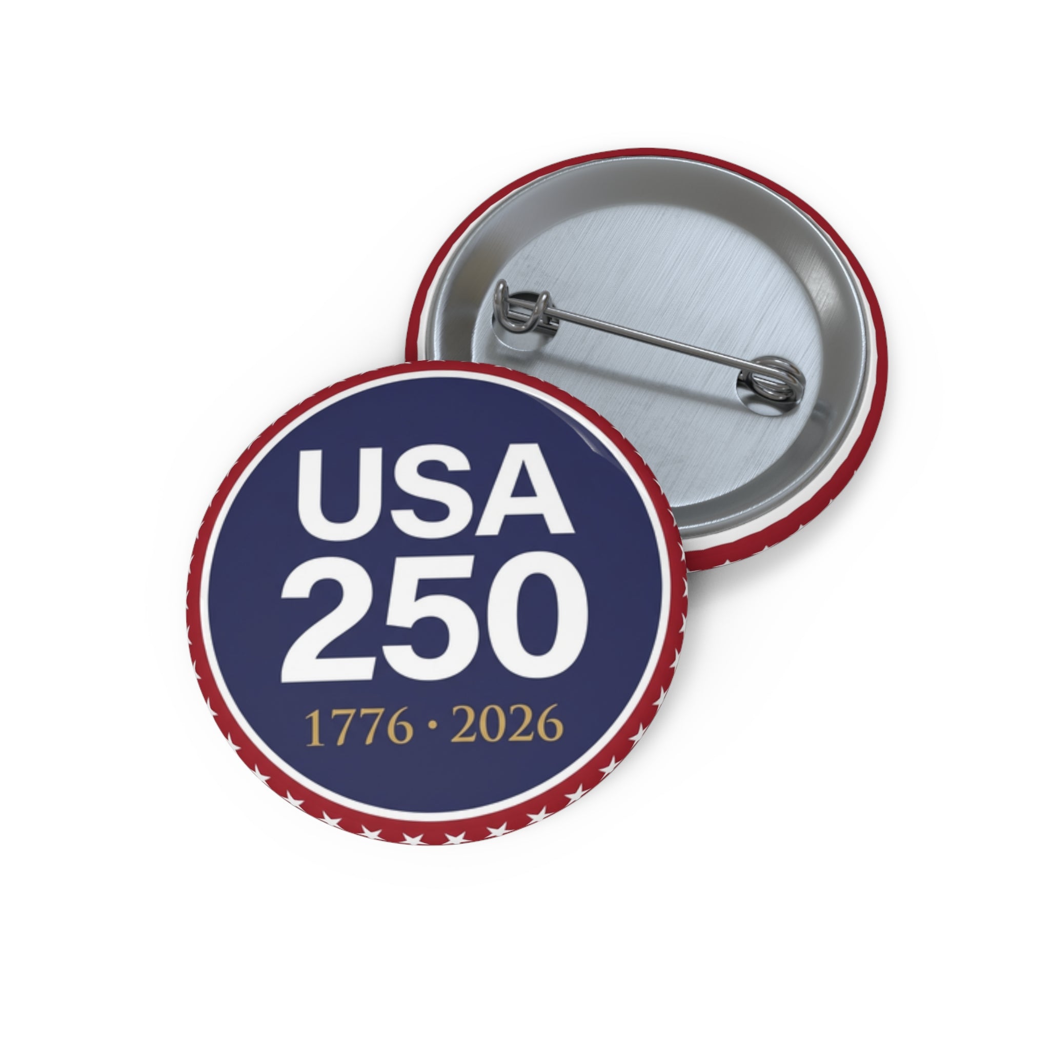 USA 250 Pin Button | 250th Anniversary Commemorative Badge | Patriotic America 1776-2026 Lapel Pin | Fourth of July Gift