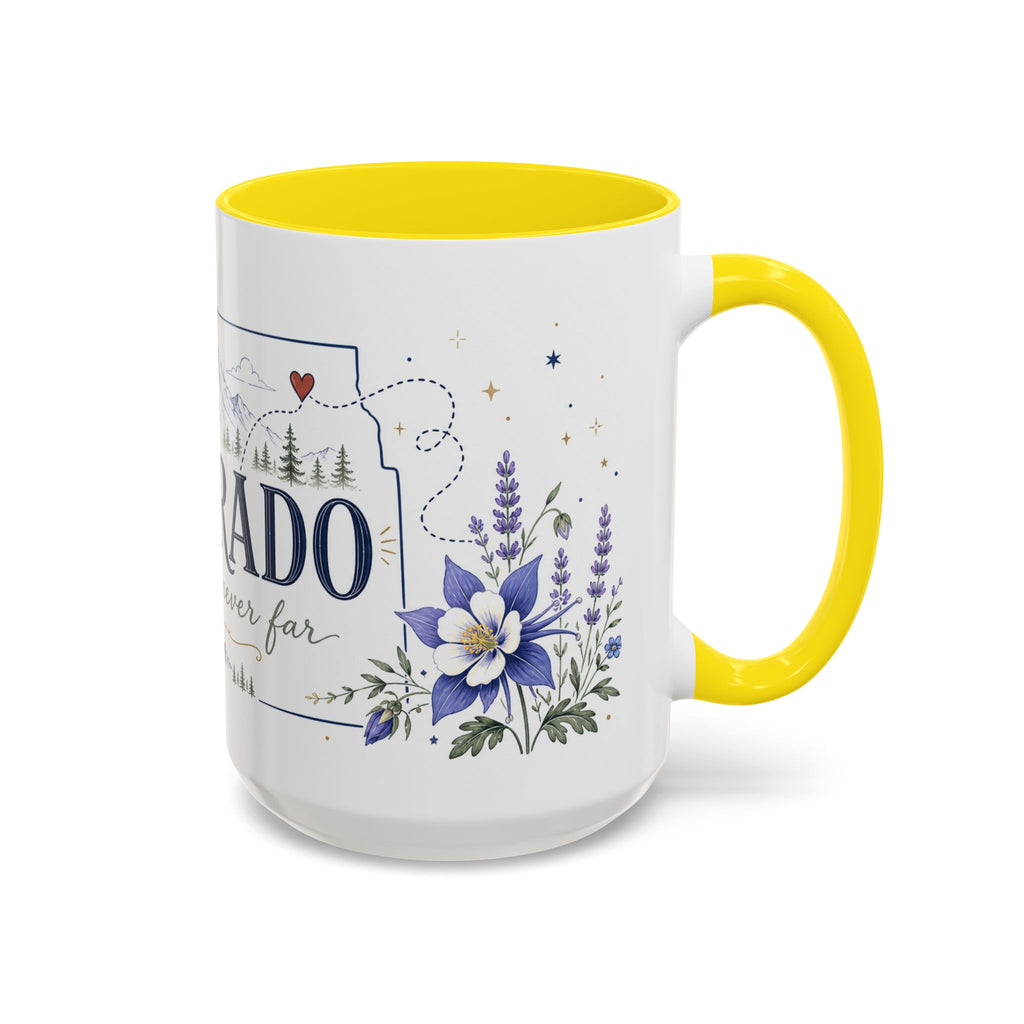 Colorado State Mug | Rocky Mountain Botanical Design | Moving Away Gift