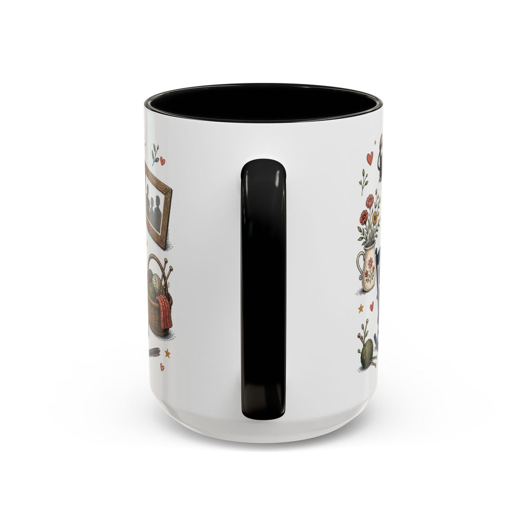 Best Grandparents Ever Coffee Mug | Gift From Grandkids | Accent Color Ceramic 11oz 15oz