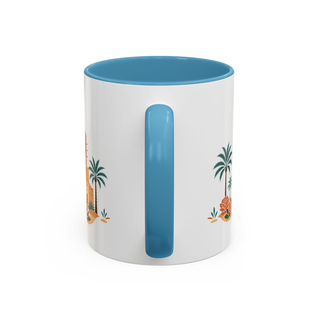 Abu Dhabi Coffee Mug | United Arab Emirates Travel Souvenir | Porcelain Decal City Gift | 11oz 15oz Accent Mug