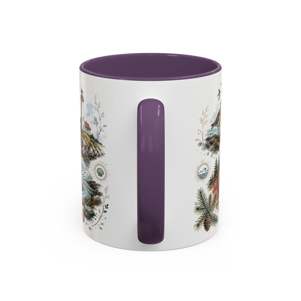 Bay of Fundy Mug, Canada Travel Souvenir, Bucket List Gift, Accent Ceramic Coffee Mug 11oz 15oz