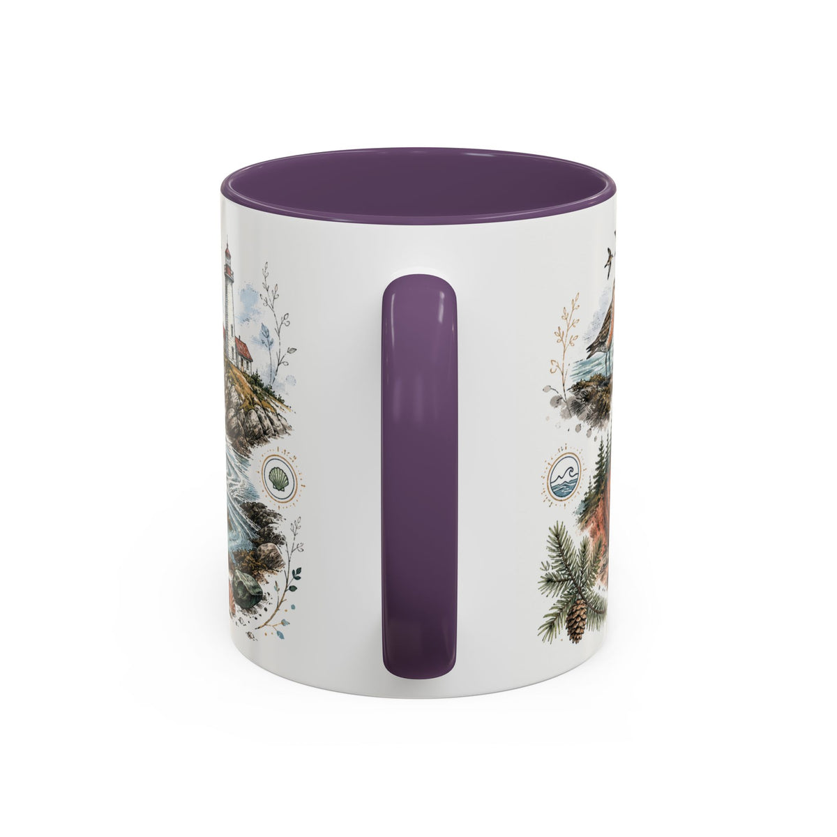 Bay of Fundy Mug, Canada Travel Souvenir, Bucket List Gift, Accent Ceramic Coffee Mug 11oz 15oz